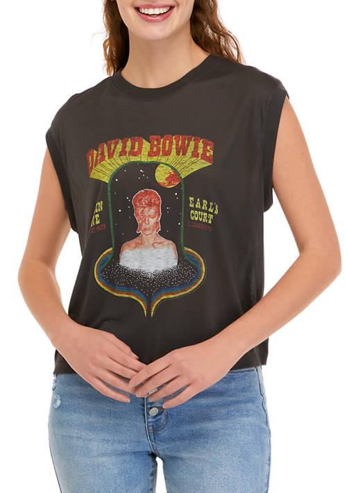 Junk Food Food Womens Short Sleeve David Bowie Graphic T Shirt