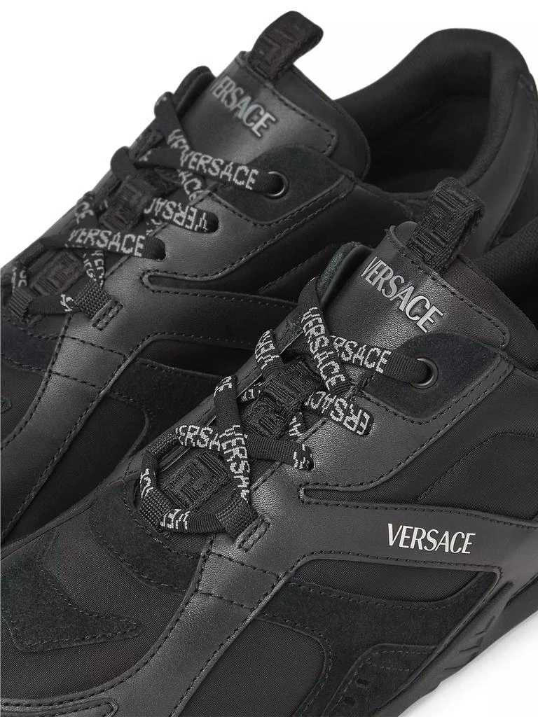 Versace Mixed-Media Low-Top Sneakers 3