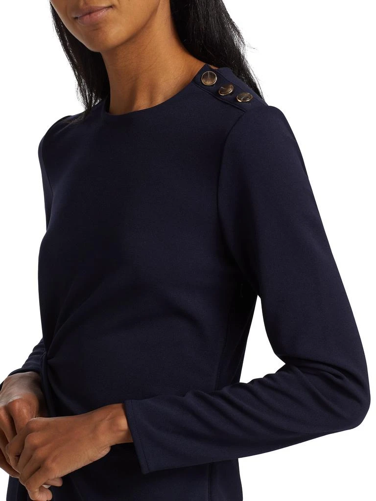 Tanya Taylor Robinette Scuba Crepe Midi-Dress 4