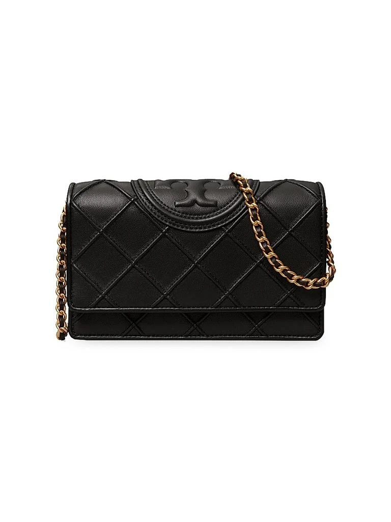 Tory Burch Fleming Soft Leather Chain Wallet