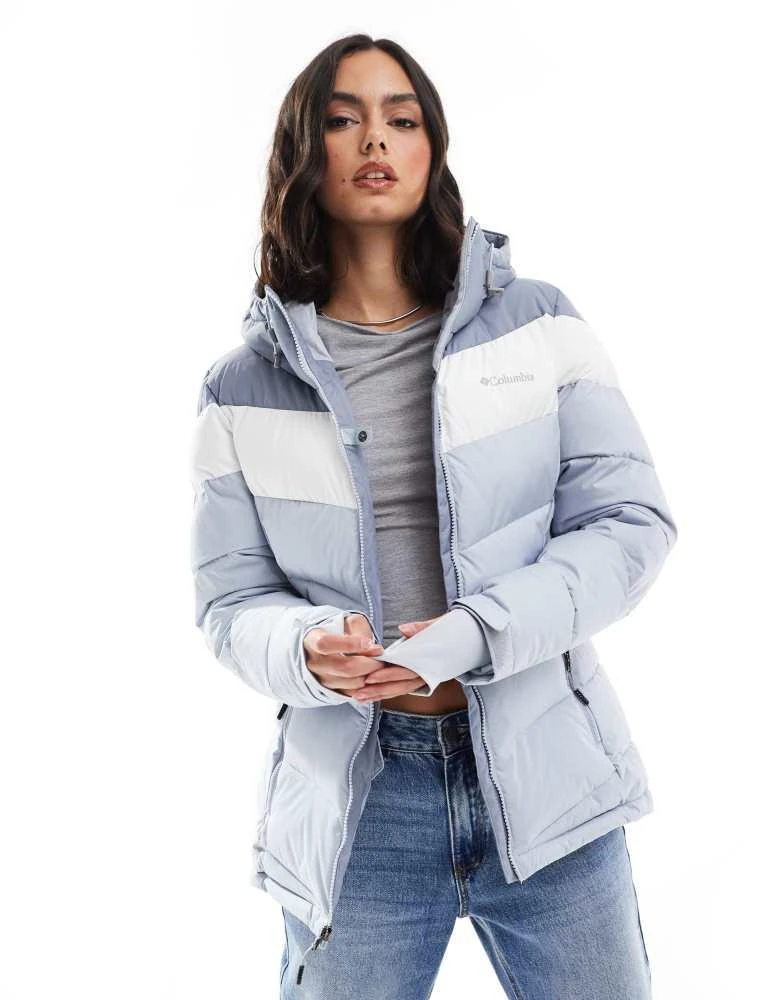 Columbia Columbia Abbott Peak II insulated ski jacket in cirrus grey and white 4