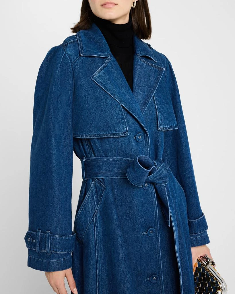 Paige Raina Denim Trench Coat 5