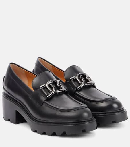 Tod's Leather loafer pumps 1