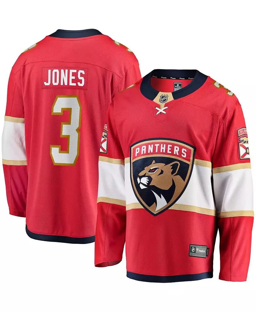 Fanatics Men
s Seth Jones Red Florida Panthers Home Breakaway Jersey