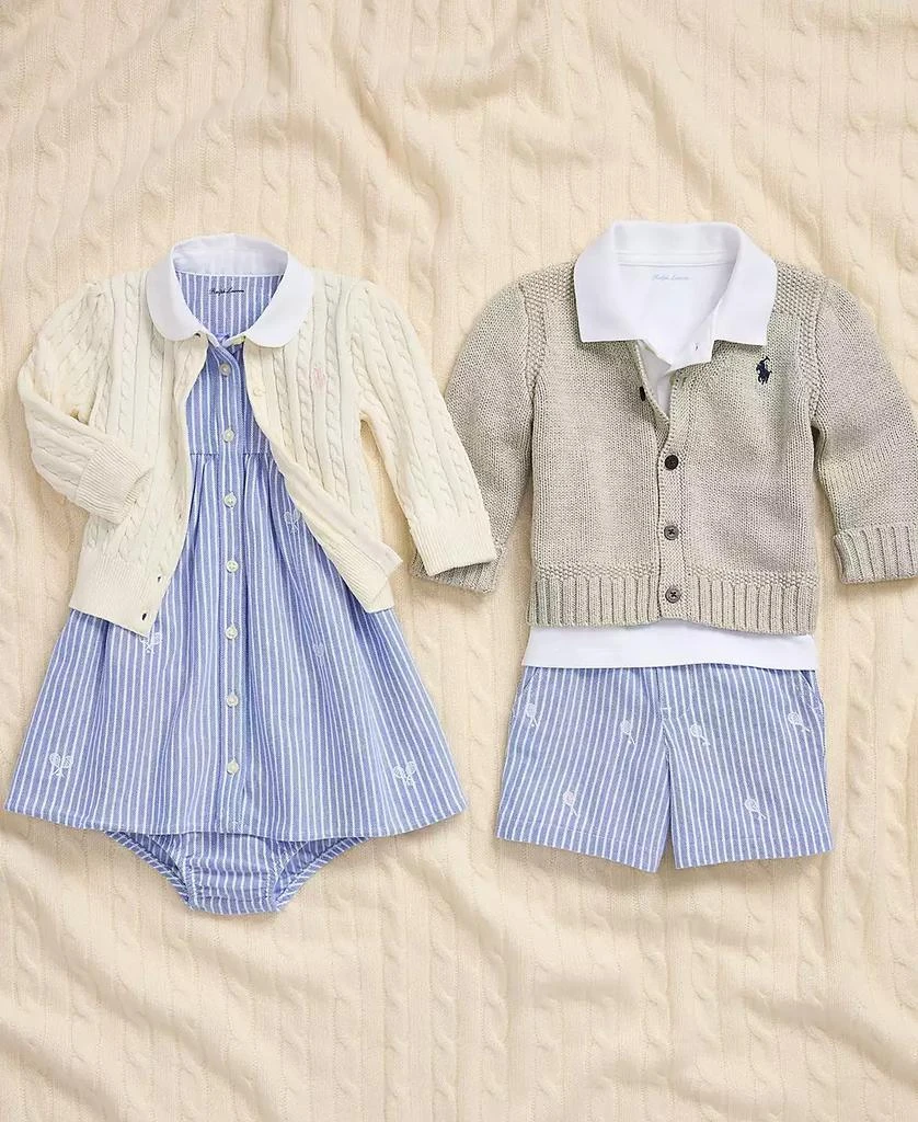 Ralph Lauren Baby Boys Combed Cotton V-Neck Cardigan 5
