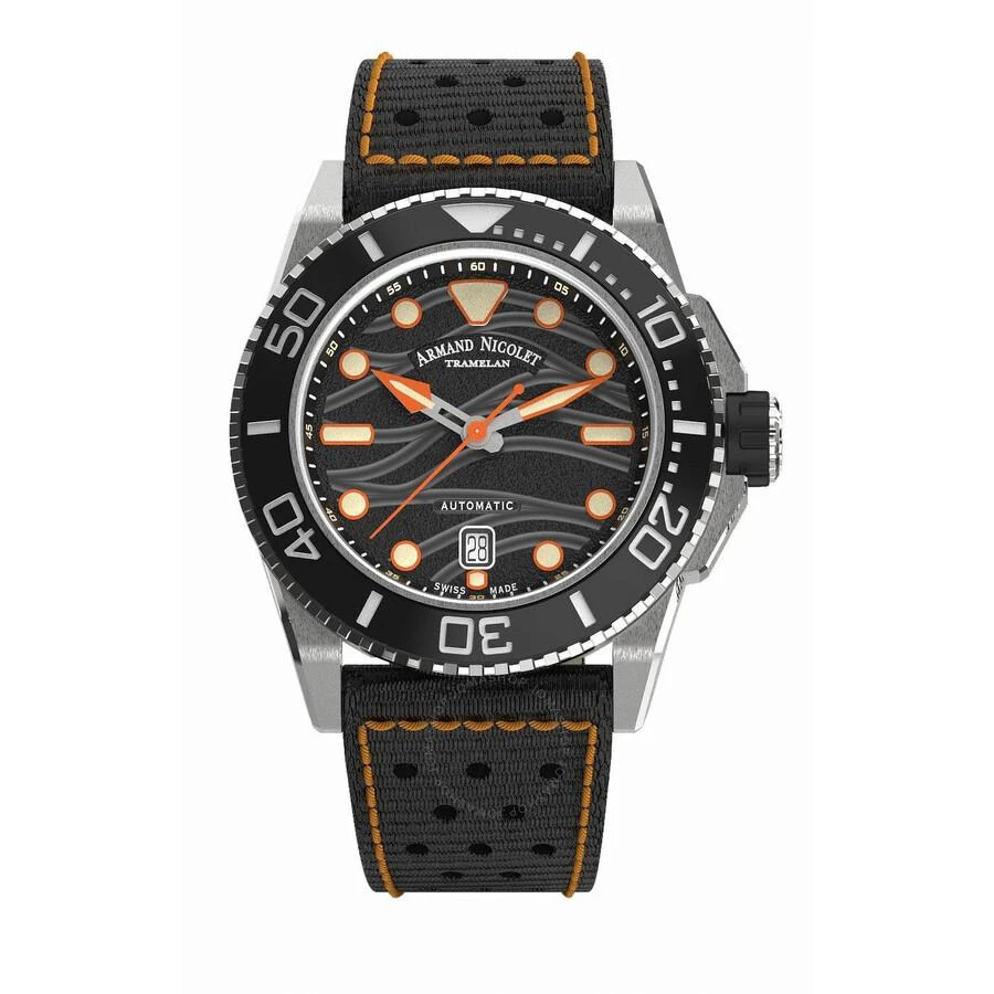 Armand Nicolet JSH Automatic Black Dial Men's Watch A480PGN-NO-P0668NO8 1