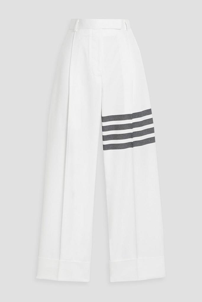 Thom Browne Striped cotton-twill straight-leg pants