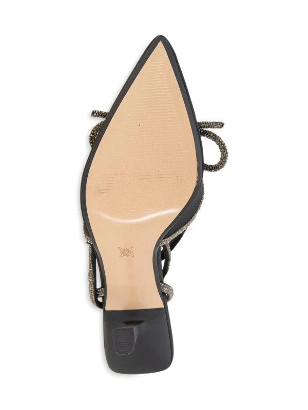 BCBG Ildy Rhinetone Bow Pumps 6