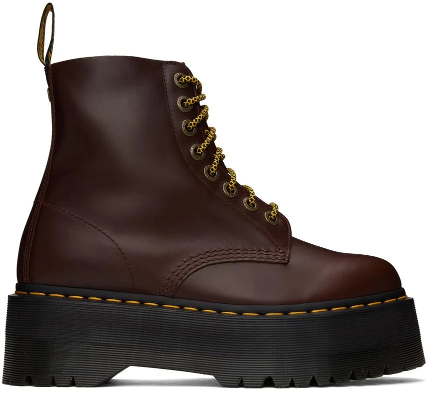 Dr. Martens Brown 1460 Pascal Max Platform Boots 1
