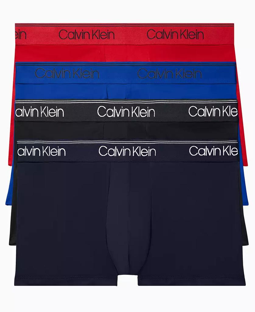 Calvin Klein Men's 3+1 Value Pack Micro Stretch Low-Rise Trunks