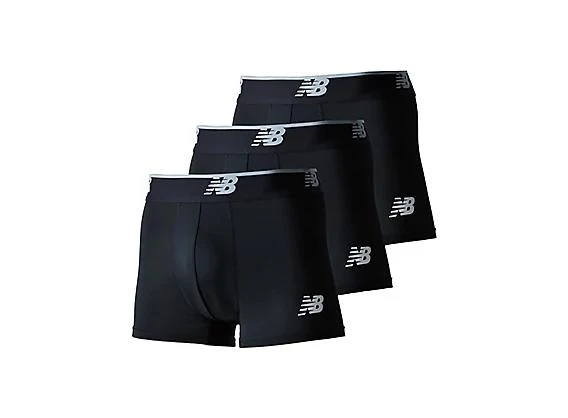 New Balance Mens Mesh 3 Inch Boxer Brief No Fly 3 Packs 1