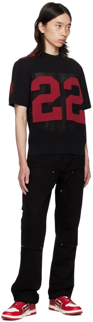 AMIRI Black & Red '22' T-Shirt 4
