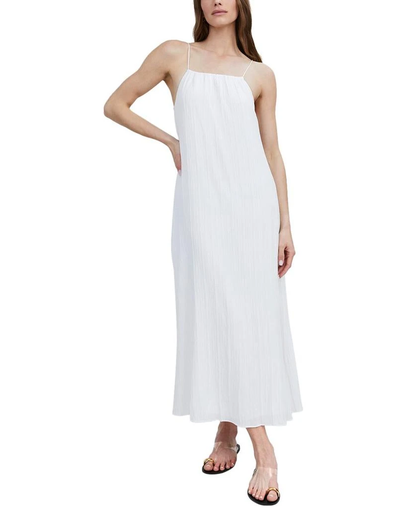 slim fit dress slacks Aymie Halter Maxi Dress Blue main image 0