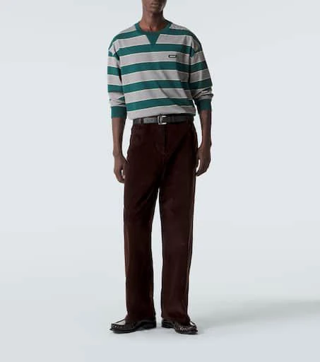 Miu Miu Striped cotton jersey sweatshirt 2