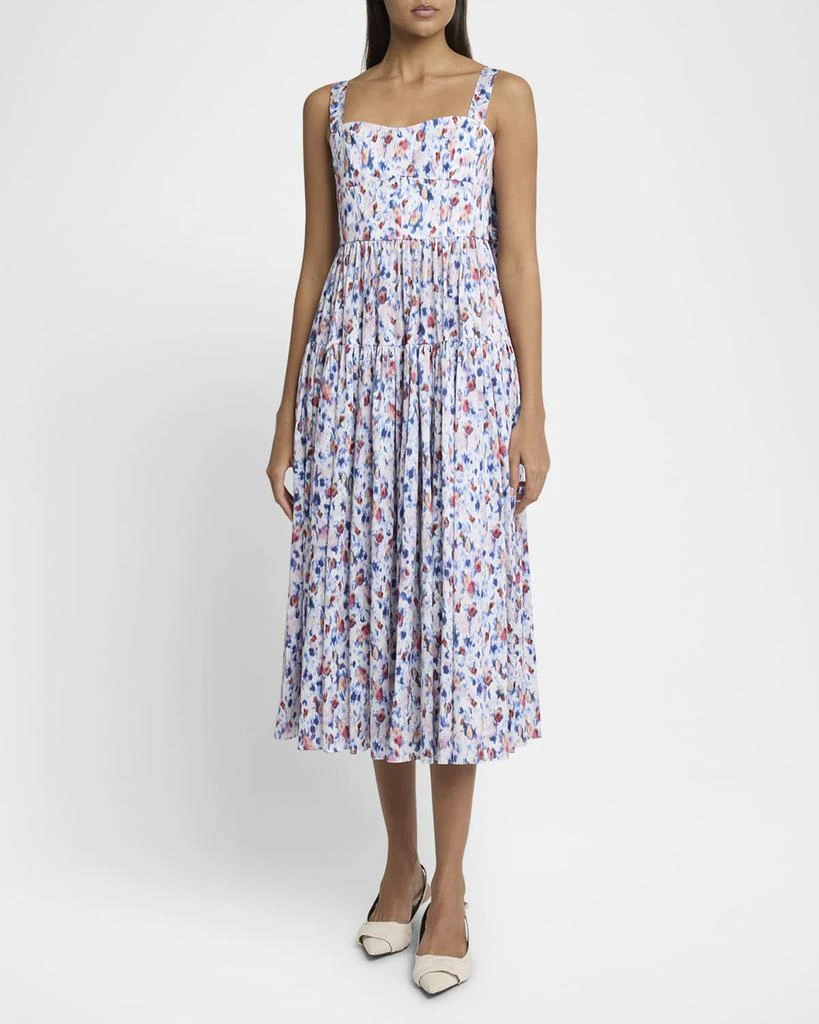 Erdem Tiered Fit-And-Flare Midi Dress 2
