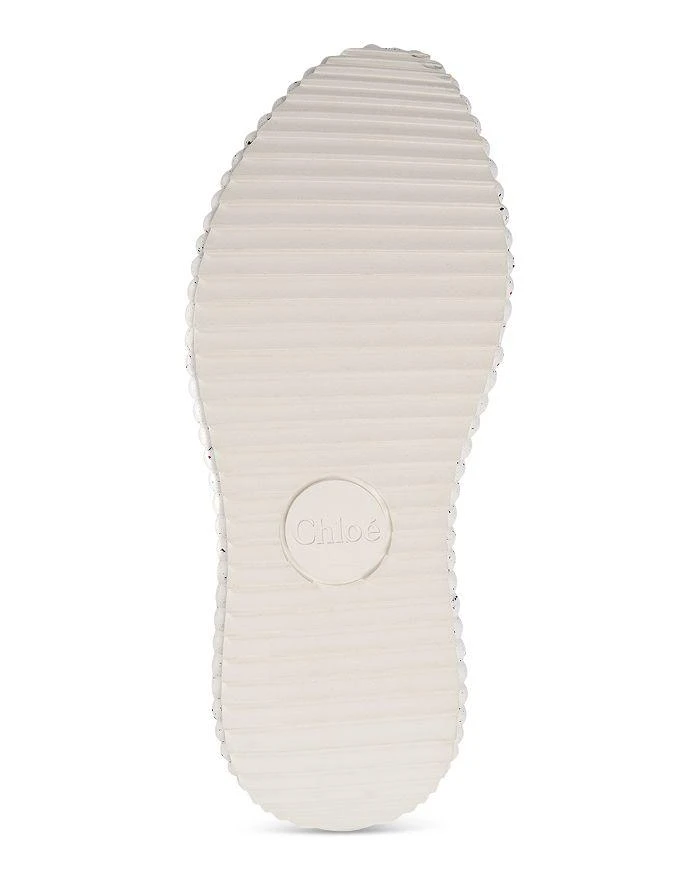 Chloé Women's Nama Woven Platform Low Top Sneakers 7