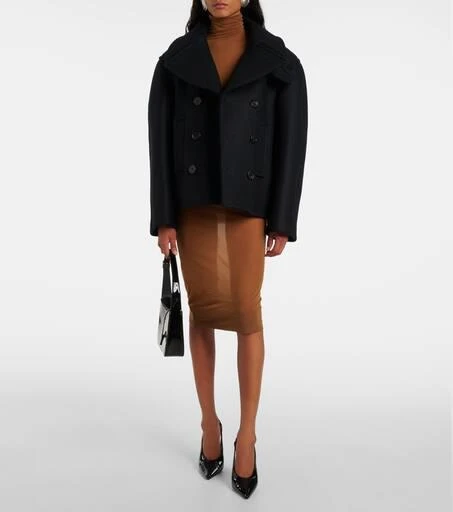 Yves Saint Laurent Oversized virgin wool peacoat 2