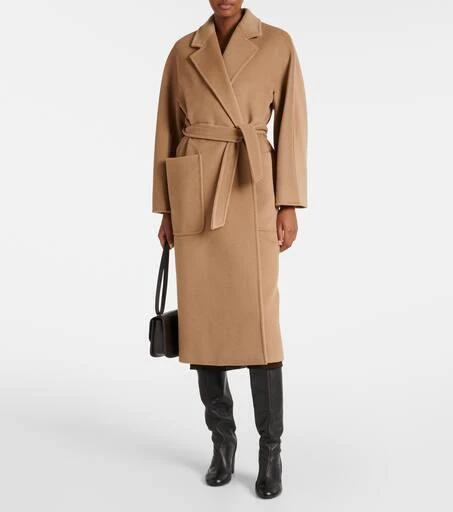 Max Mara Locri wool and cashmere wrap coat 2