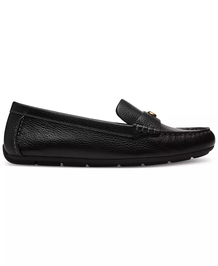 COACH BLACK/COAL ローファー 7C 24cm Coach Loafer With Signature Print - Business Casual Shoes