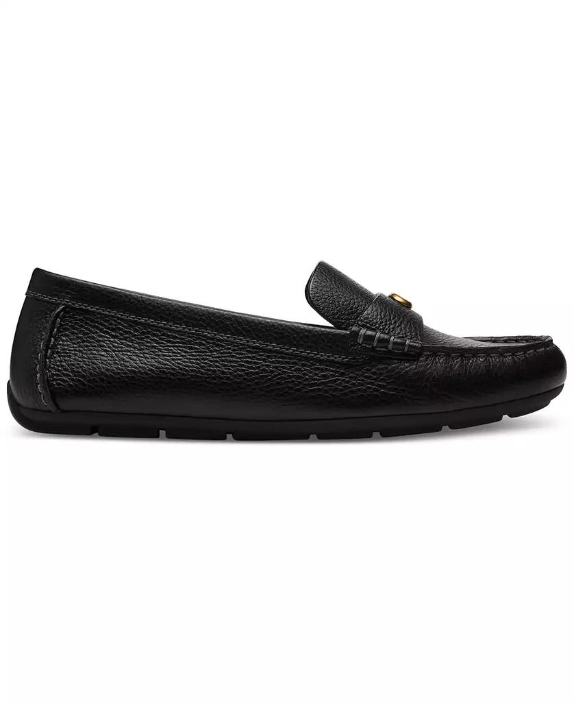 Coach Women's Sculpted C Leather Driver Loafer Flats 2