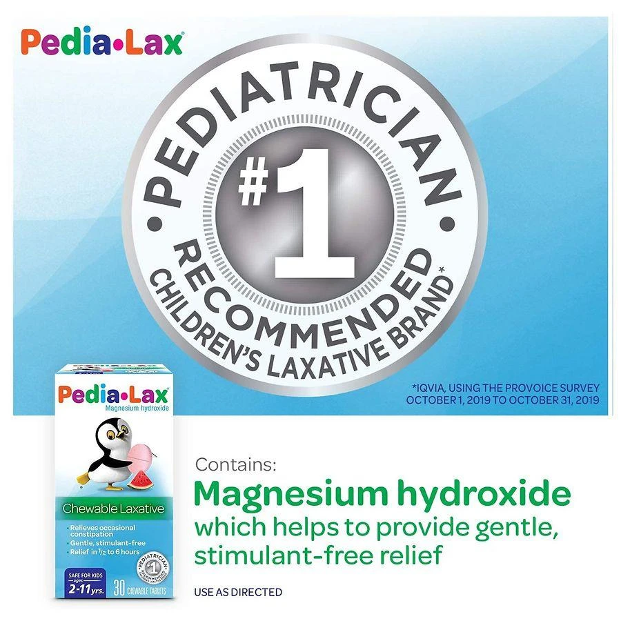 Fleet Children's Pedia-Lax Saline Laxative Chewable Tablets Watermelon 2