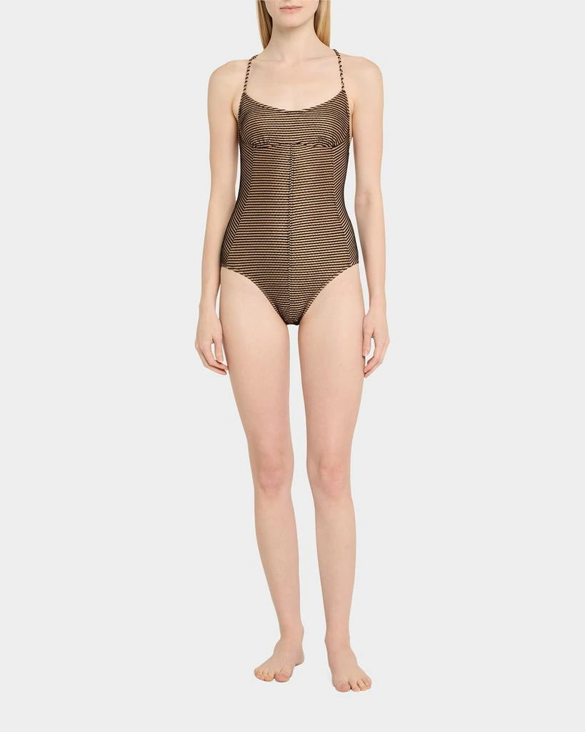 Ulla Johnson Positano Scalloped One-Piece Swimsuit 2