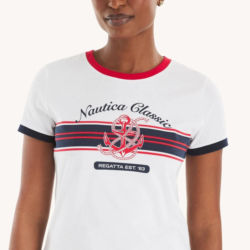 Nautica Womens  Classics Graphic T-Shirt 2