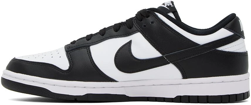 NIKE Black & White Dunk Low Sneakers 3