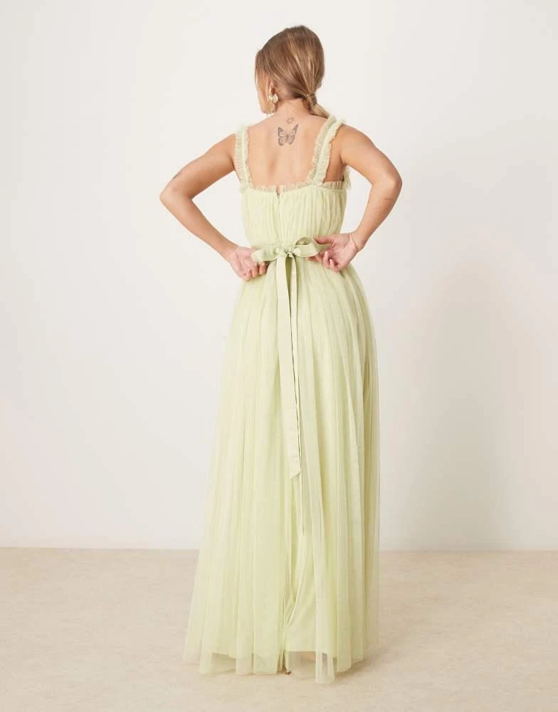 Anaya Anaya Floral print strappy maxi bridesmaid dress in spring green -  Dresses & Skirts - Free Shipping - BeyondStyle