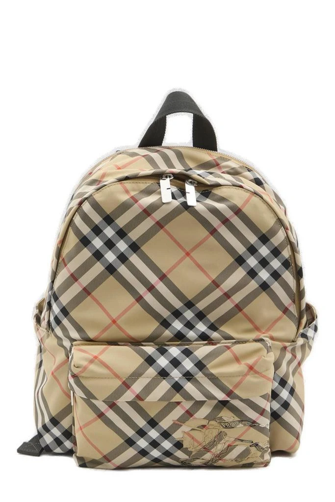 Burberry Burberry Check-Printed Zipped Small Backpack 1