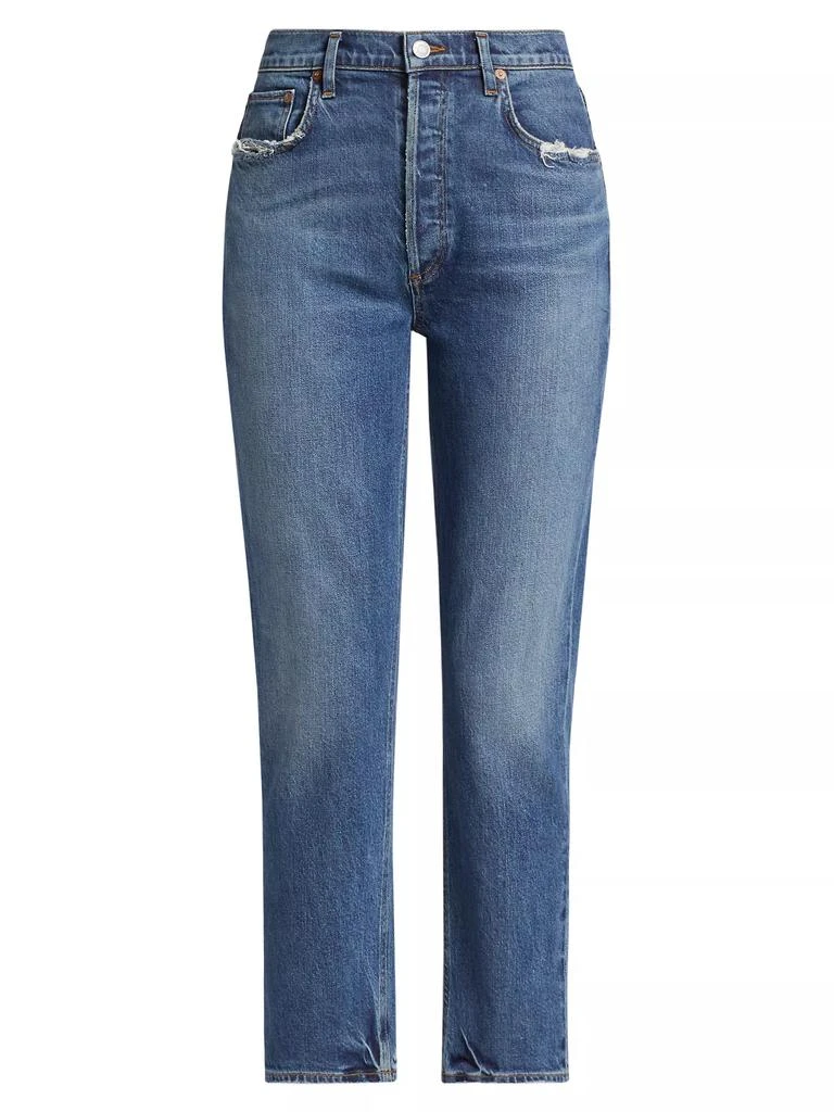 Agolde Riley Long High-Rise Straight Jeans 1