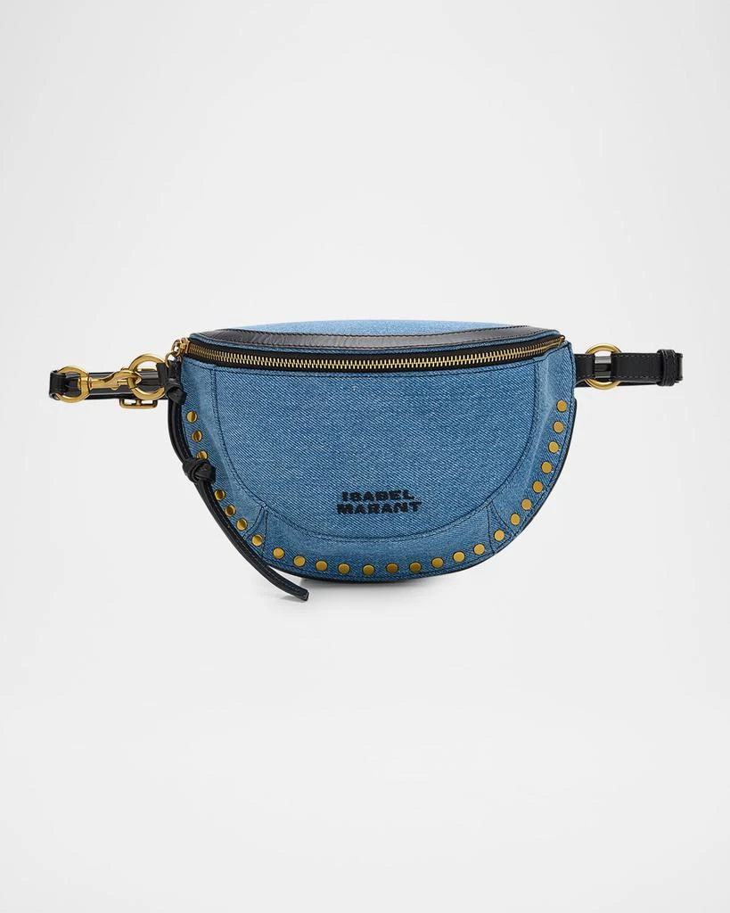 Isabel Marant Skano Oskan Studded Denim Belt Bag 1