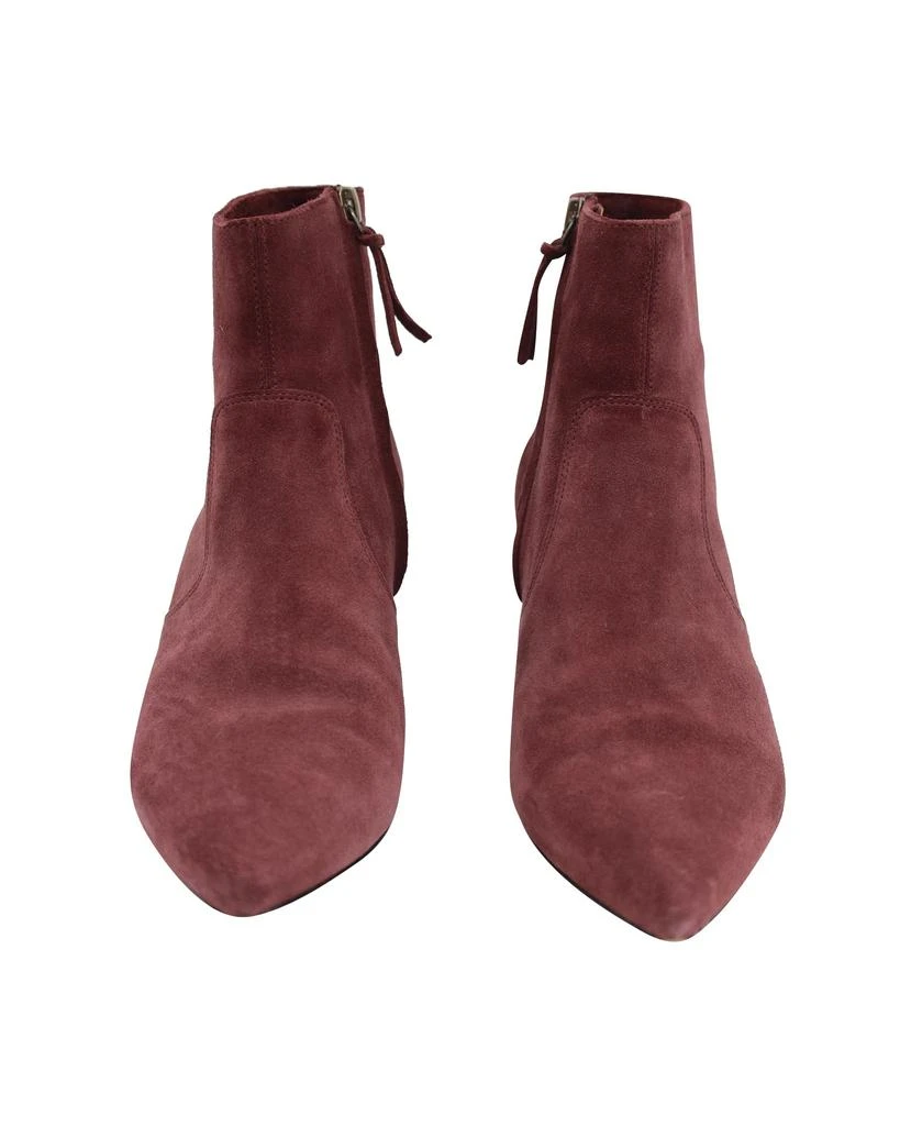 Isabel Marant Ankle Boots in Maroon Suede 3