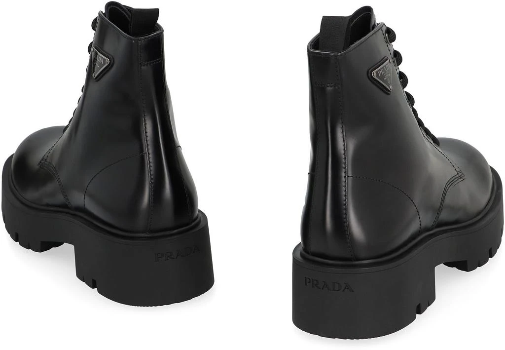 Prada Prada Leather Lace-Up Boots 4