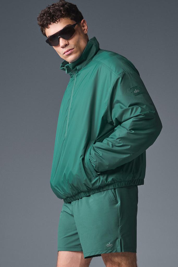 Alo Latitude Light Weight 1/2 Zip Pullover Jacket - Winter Ivy