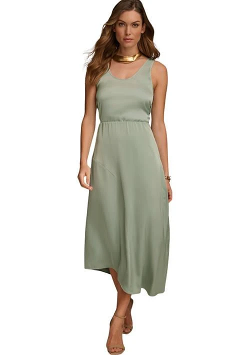 Donna Karan Karan Womens Asymmetrical Ruffle Hem Skirt 1