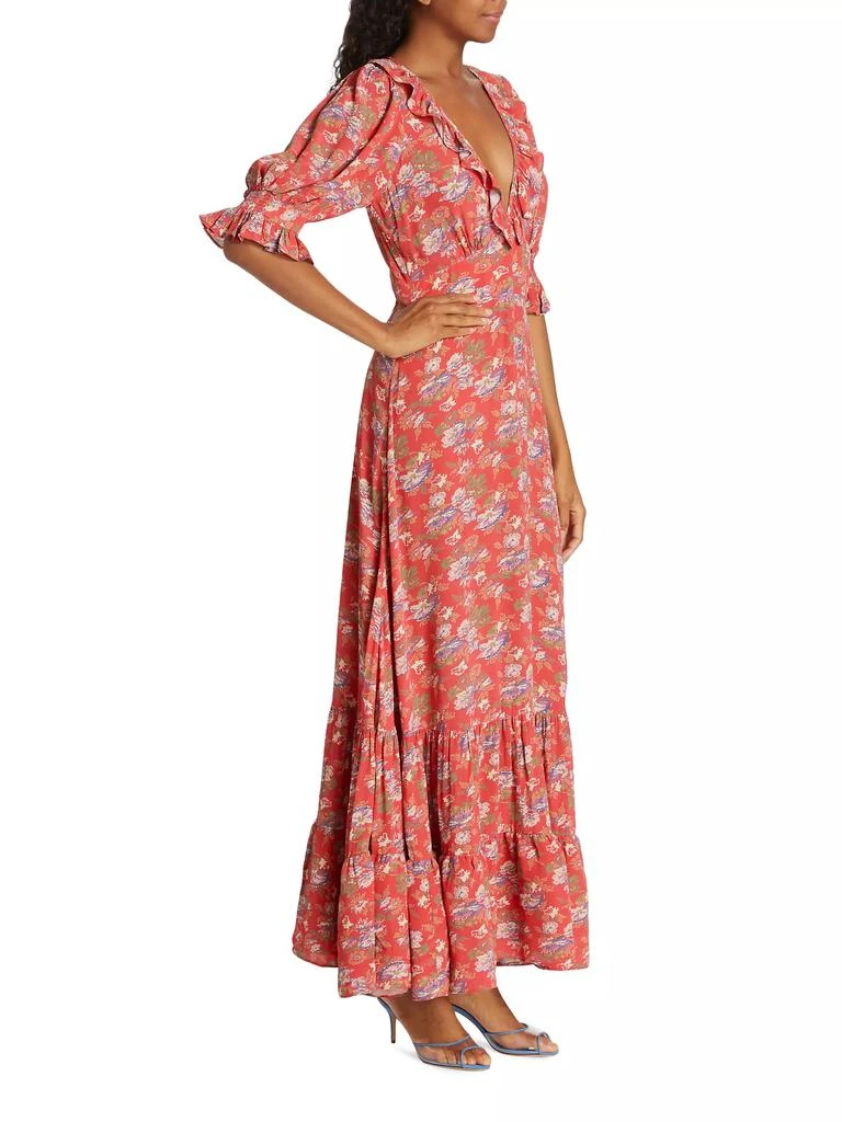 BYTIMO Spring Floral Tiered Maxi Dress 4