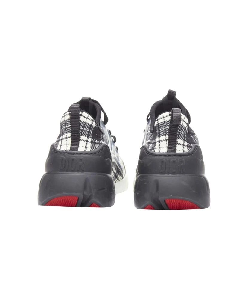Christian Dior CHRISTIAN DIOR D Connect black white plaid check chunky sole sneaker 5
