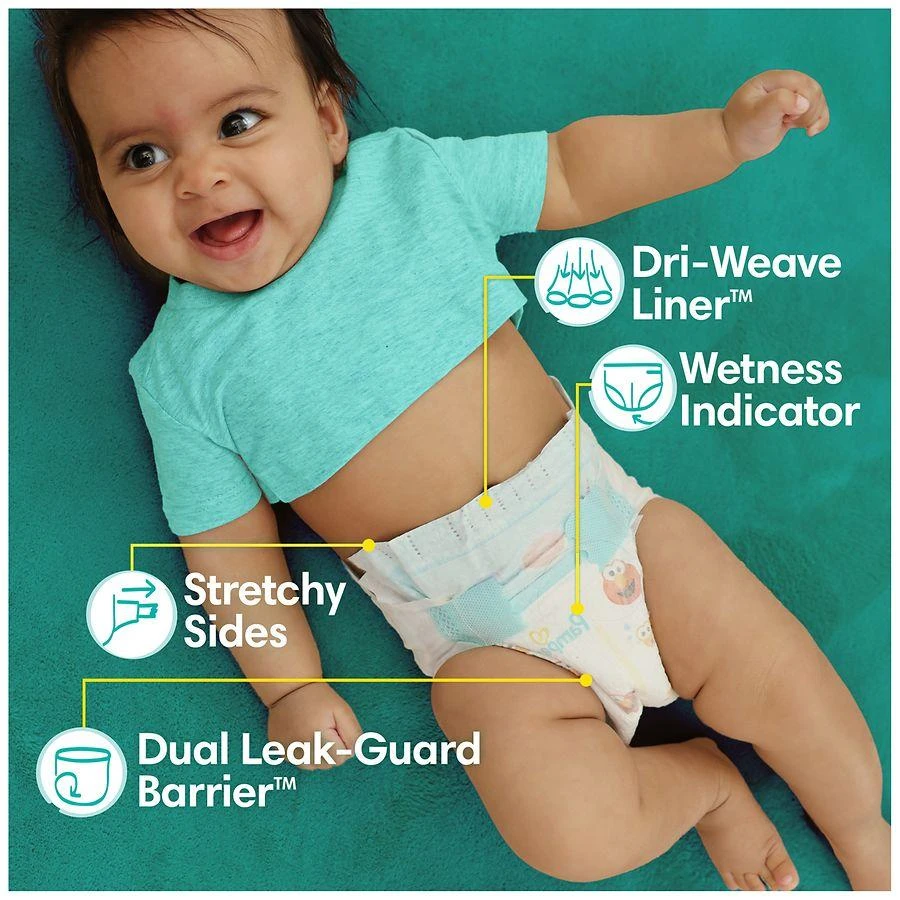 Pampers Absorbent Disposable Diapers Size 3, 16-28 lbs 4