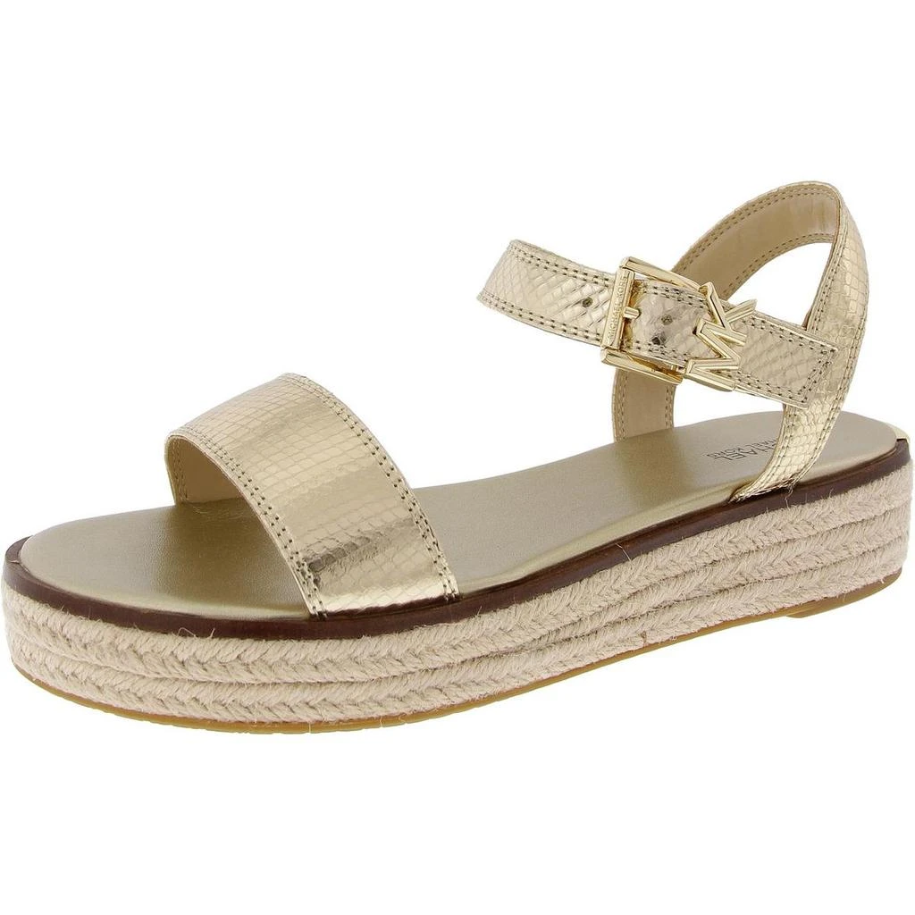 Michael Kors Richie Womens Leather Platform Espadrilles 1