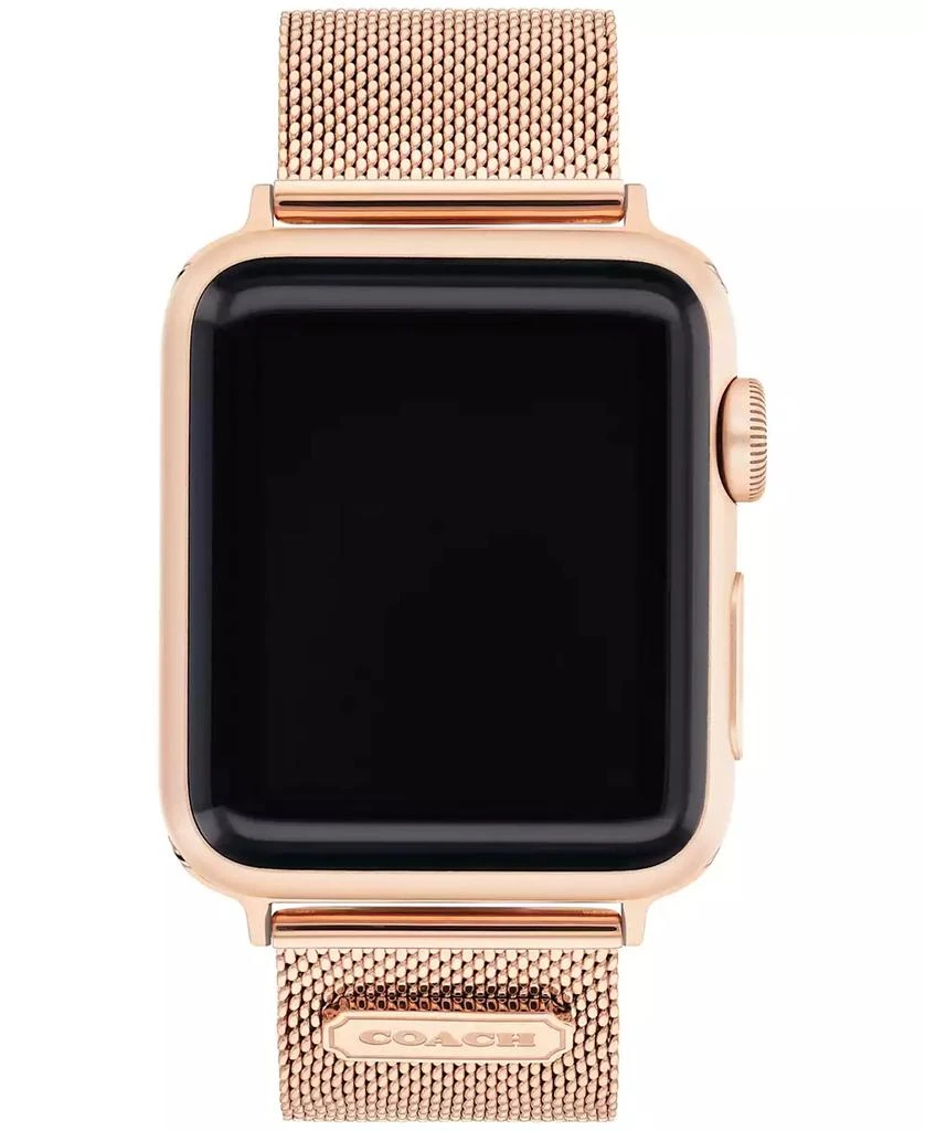 COACH Rose Gold-Tone Mesh Bracelet 38/40/41mm Apple Watch Band 1