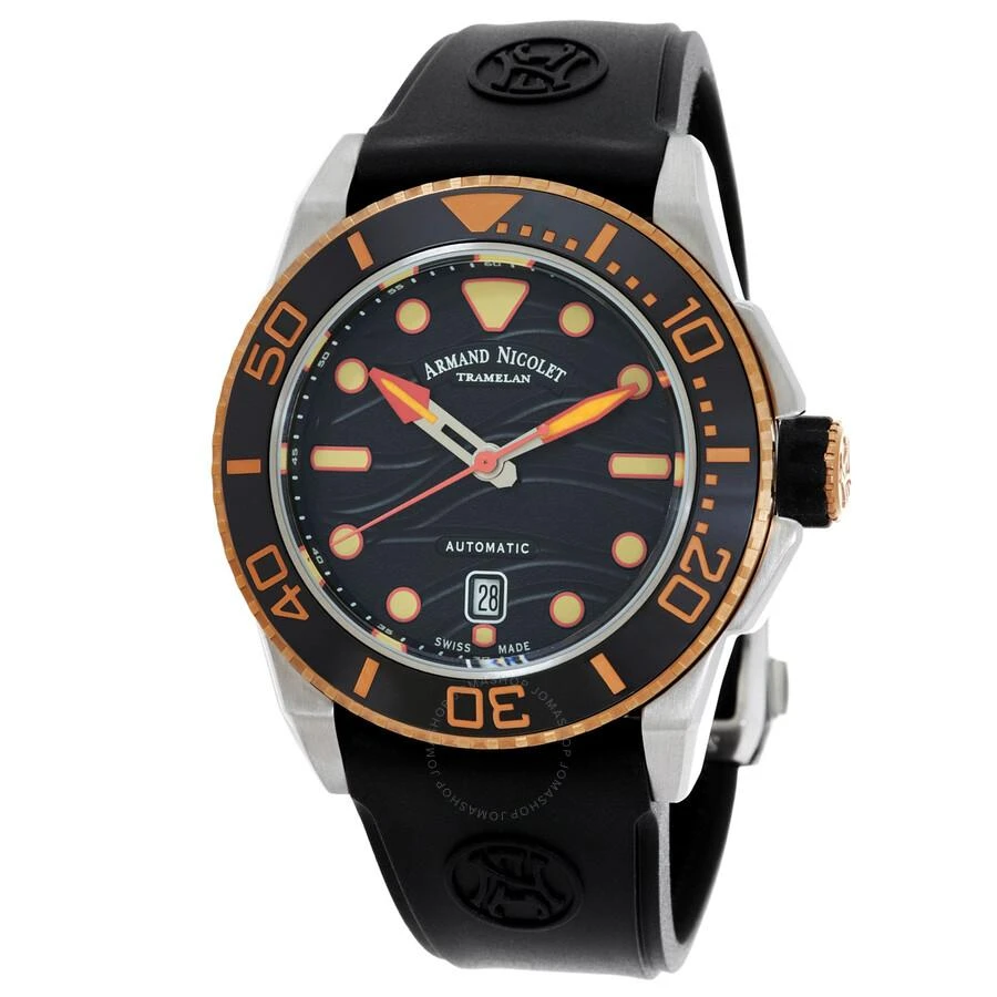 Armand Nicolet JSH Automatic Black Dial Men's Watch A480PSN-NO-GG4710N 1