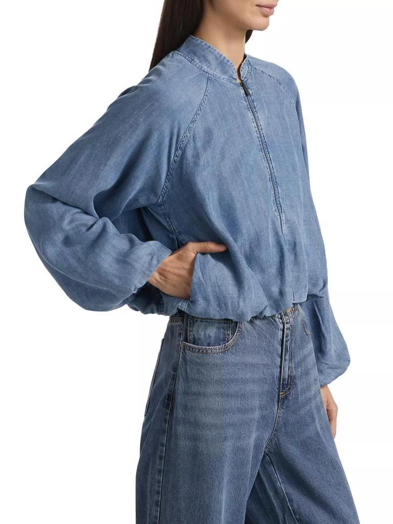 Splendid Carina Indigo Bomber Jacket 4