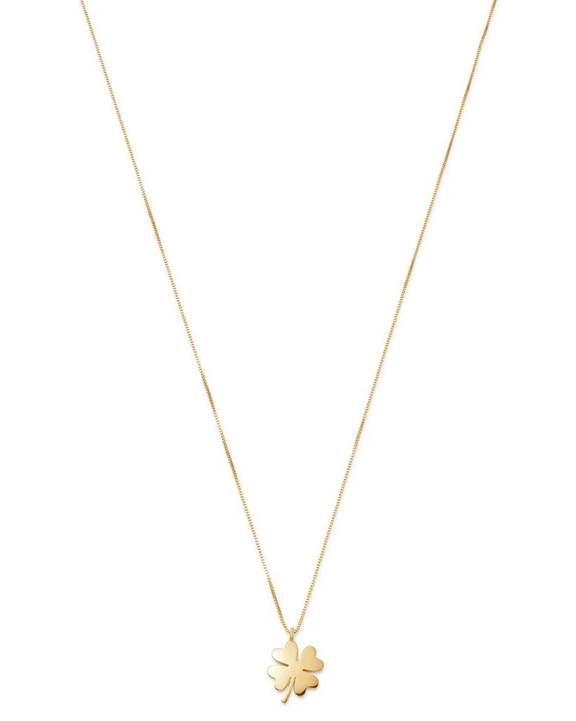 Bloomingdale's Fine Collection Clover Pendant Necklace in 14K Yellow Gold, 18" - Exclusive 1