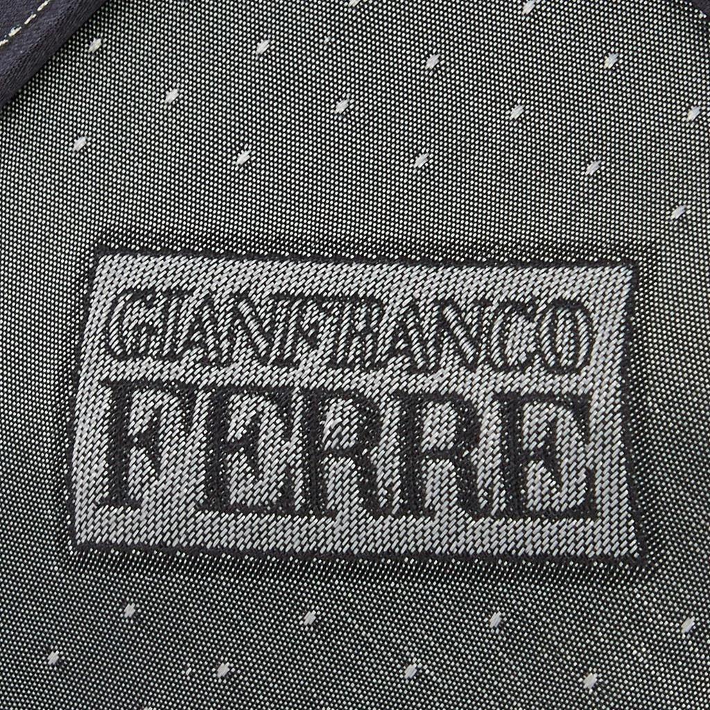 Gianfranco Ferre Gianfranco Ferre Black Fan Printed Silk Tie 4