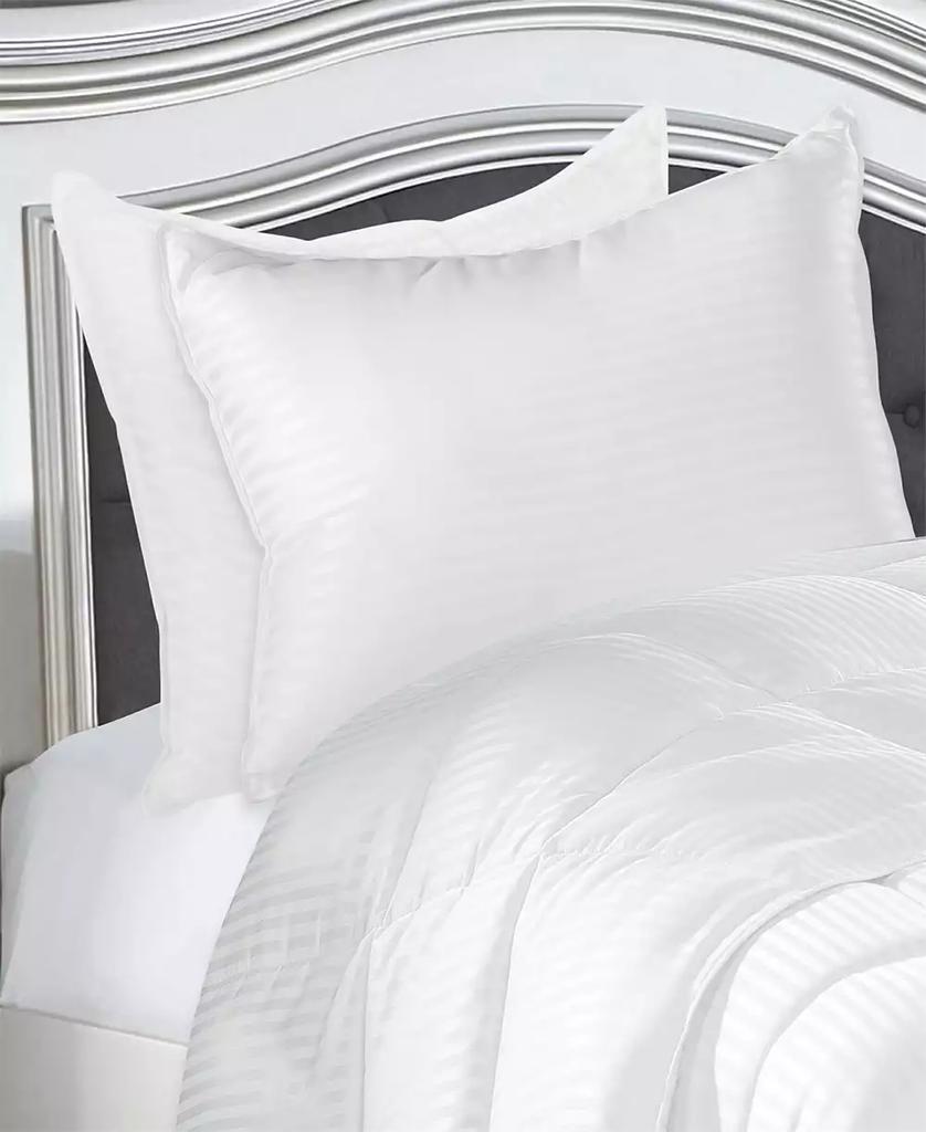Superior Stripe Down Alternative Medium Firm Back Neck Support 2-Pack Pillows, Standard