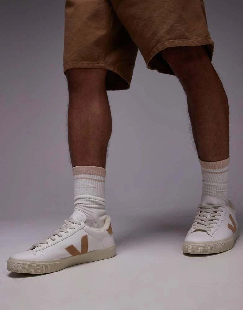 Veja VEJA Campo fur lined trainer in white 5