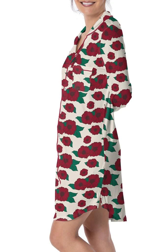 KicKee Pants Floral Long Sleeve Nightshirt 3