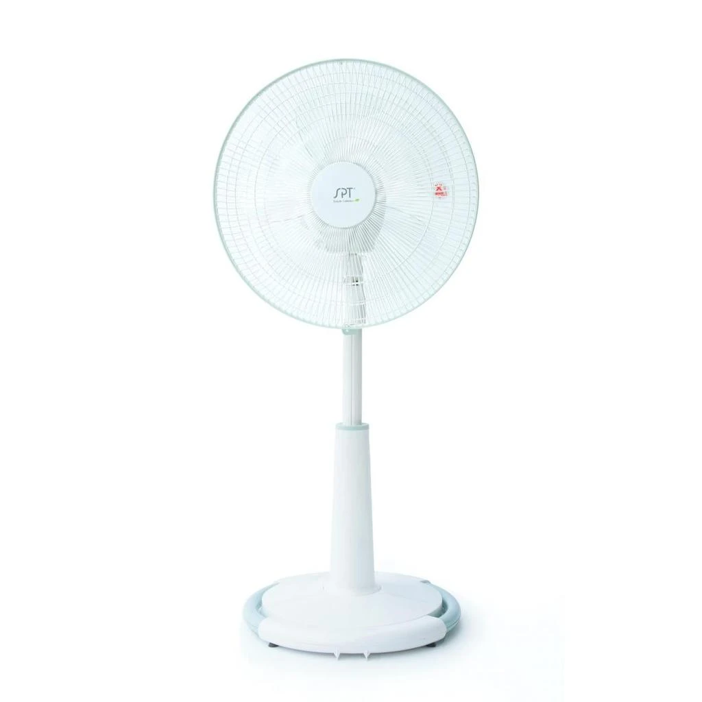 Sunpentown SF-16S88 16 in. Horizontal 8 Oscillating Standing Fan, White 1