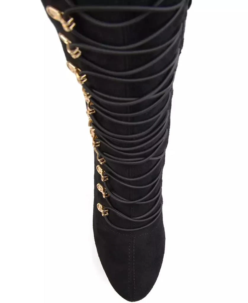 Journee Collection Women's Trill Lace Up Over The Knee Dress Boots 4